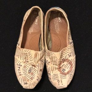 Artist hand painted TOMS